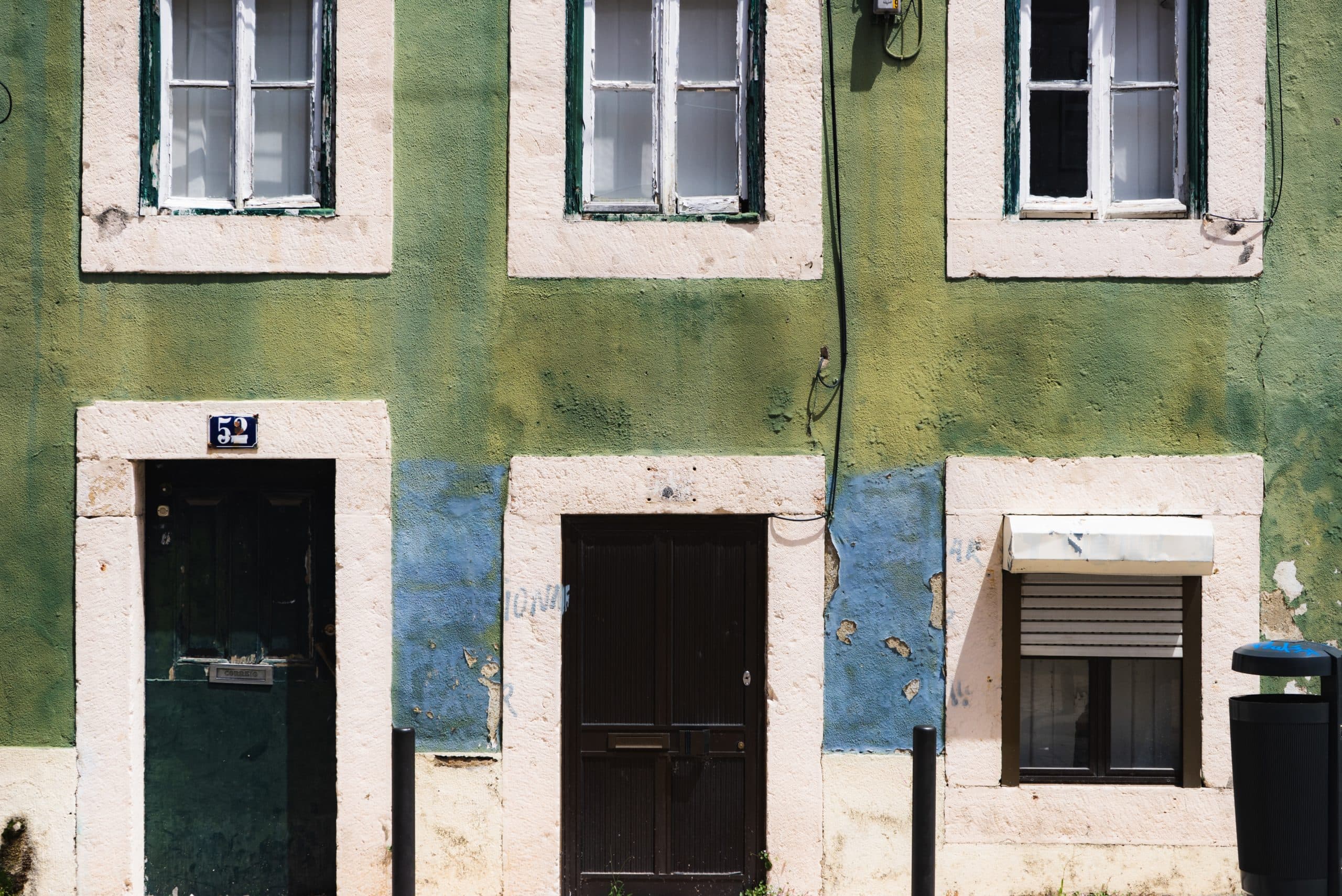 Algenarten an der Fassade